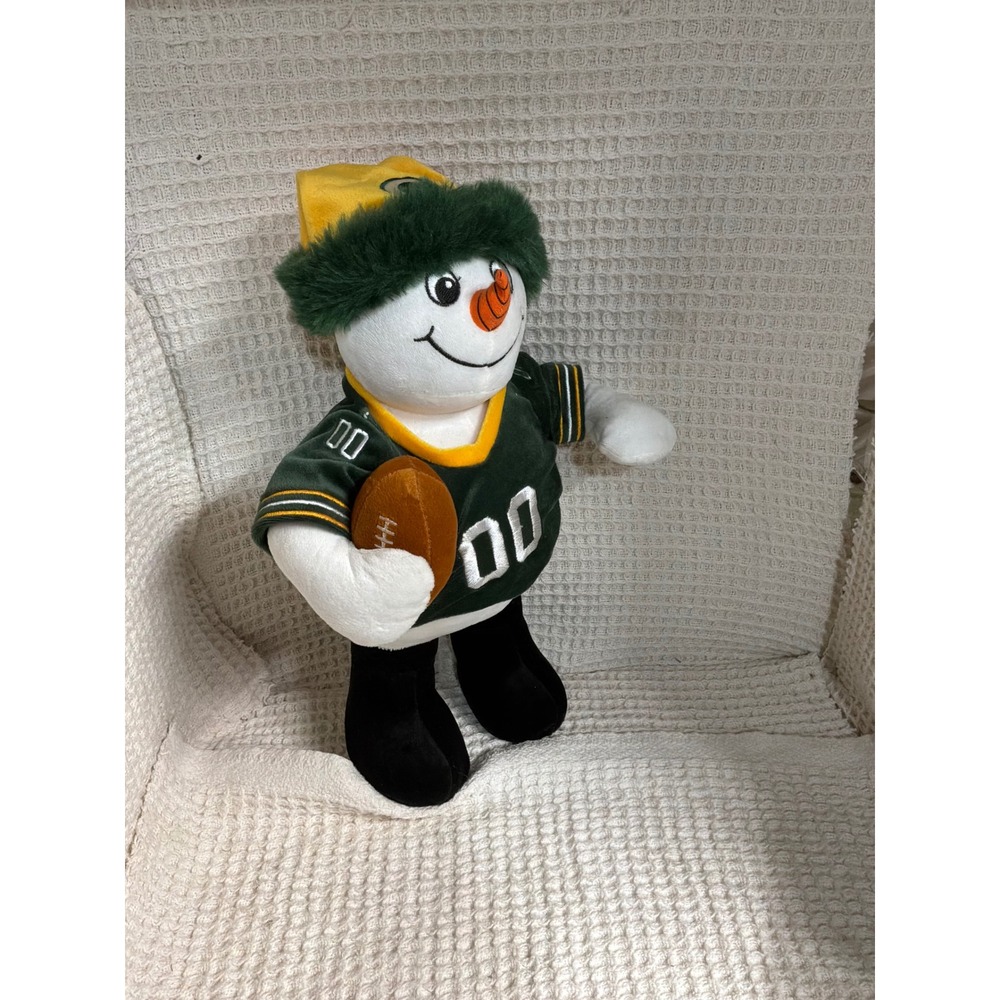 Sporty Unisex Forever Collectibles Green Bay Packers Snowman Plush OS Green - Picture 2 of 6